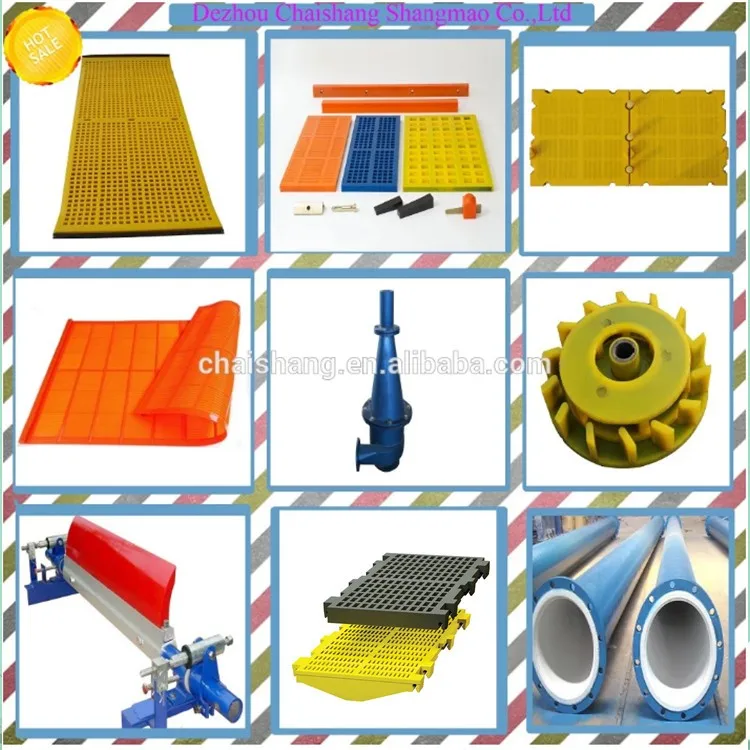 Chinese Urethane stack sizer mesh minerial,jobbers shaker PU tensioned plate Ore