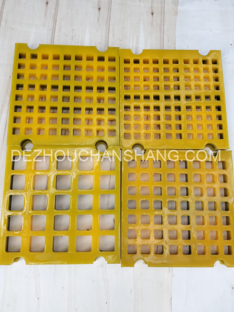 High Frequency Polyurethane Vibrating Screen , Ore tailings Dewatering Screen mesh